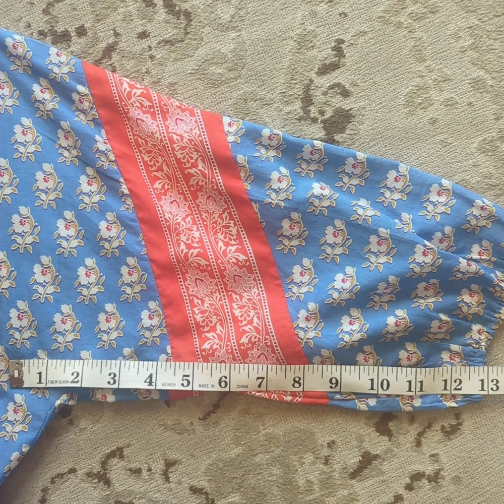 J. Crew Blue and Pink Floral Maxi Dress - Picture 5 of 7